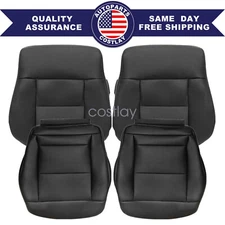 For 2010-2016 Mercedes-Benz E350 Driver or Passenger Leather Seat Cover Black