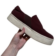 Vince Warren Micro Stretch Slip On Sneakers Size 9.5M Red Chunky Y2K