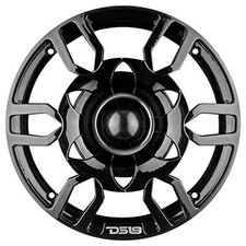 6" Speaker Grill w/ Built-in 250W Bullet Tweeter Black PRO-GRT6BK DS18