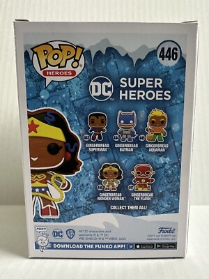 Funko Pop Wonder Woman Gingerbread 446 DC Super Heroes Holiday | eBay
