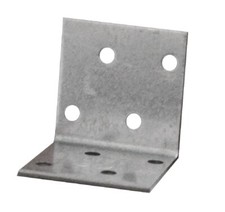 Corner Bracket L Shape 90 Degree Right Metal Galvanised 40x40x40x2.0mm - 20pcs