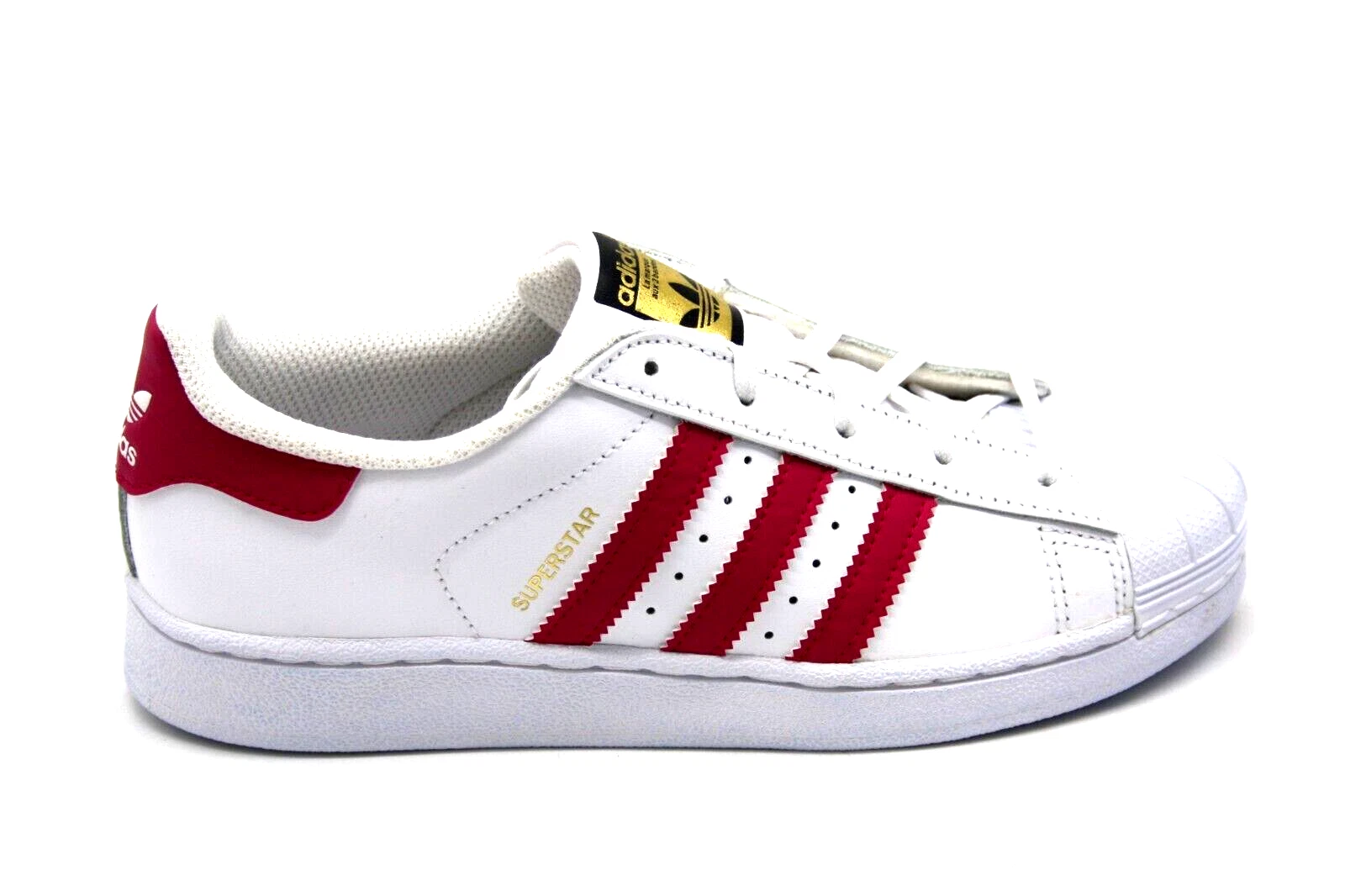 SCARPA ADIDAS SUPERSTAR C BA8382 BIANCA ROSA AUDACE BIANCA BAMBINO TAGLIA 3