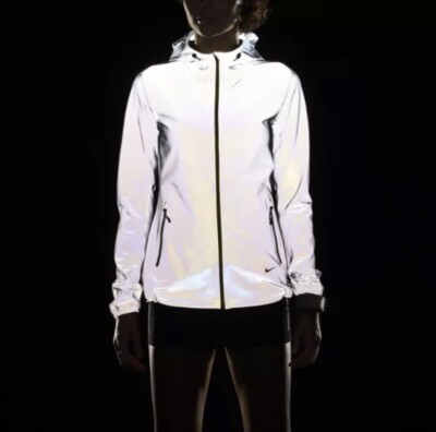 Nike Allover Flash 3M Running Jacket - XL - 574832-070 Reflective Volt Grey Gray