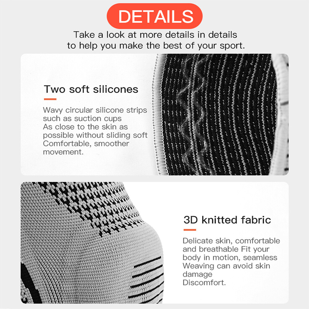 Knee Brace Knee Compression Sleeve Professional Sports Silicone Knee