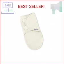SwaddleMe by Ingenuity Original Swaddle, 100% Cotton, Improves Sleep & Calms Sta