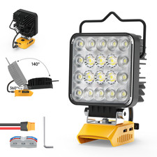 60W Work Light LED Compatible with Dewalt 20V Battery 6000LM,USB,Type,Emergency