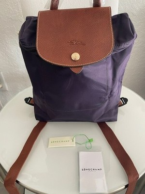 NWT LONGCHAMP Le Pliage Nylon Travel Backpack bilberry | eBay display picture 3