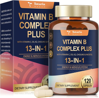 13-In-1 Vitamin B Complex plus with Vitamin B1, B2, B3 (Niacinamide), B4, B5, B6