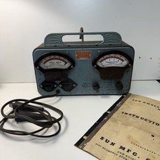 Vintage 1950s Sun Model G1494 Dwell Tach Tester 6-12v Usa Untested