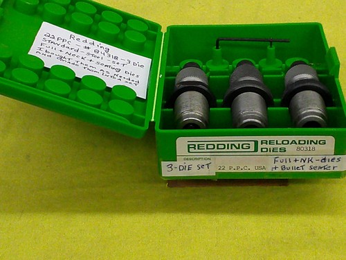 Redding 22 PPC -  3 pc Standard Reloading Die Set # 84318 - Picture 1 of 4