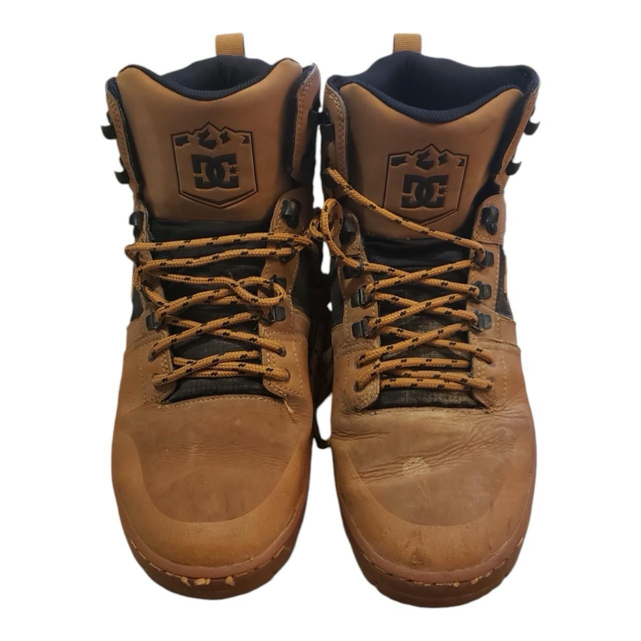 ***RARE*** DC SHOES PURE HIGH TOP MENS CASUAL  3M SKATER BOOTS WHEAT BLACK SZ 13 image 2