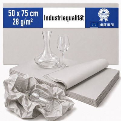 Packpapier Packseide Einschlagpapier Polsterpapier Bögen Umzug Versand 50x75cm