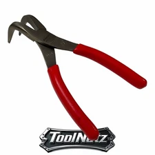 Snap-on Tools NEW 497ACF 7" RED Soft Grip 90° Angle Jaw Needle Nose Pliers USA