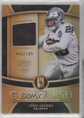2020 Panini Gold Standard Gold Rush Relics 93/199 Josh Jacobs #GR19 1z6