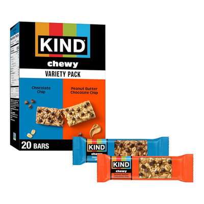 KIND Chewy Granola Bars Variety Pack, Gluten Free, Low Calorie, Healthy Snacks,