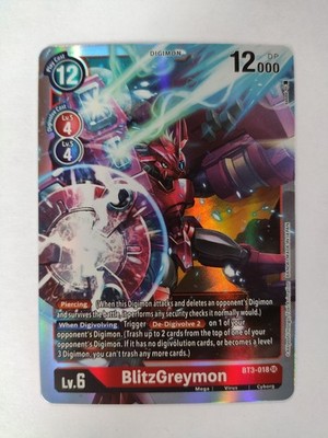 BlitzGreymon BT3-018 Digimon Card Game Super Rare