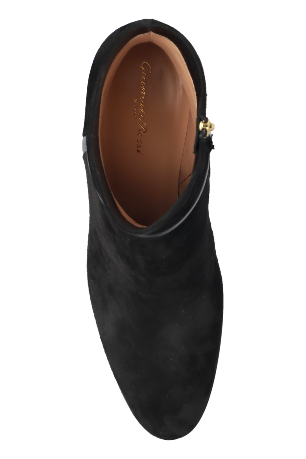 GIANVITO ROSSI Authentic Black Suede Ankle Boots for Chic Style image 5