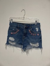 Disney Minnie Mouse Jean Shorts Size 26 Girls