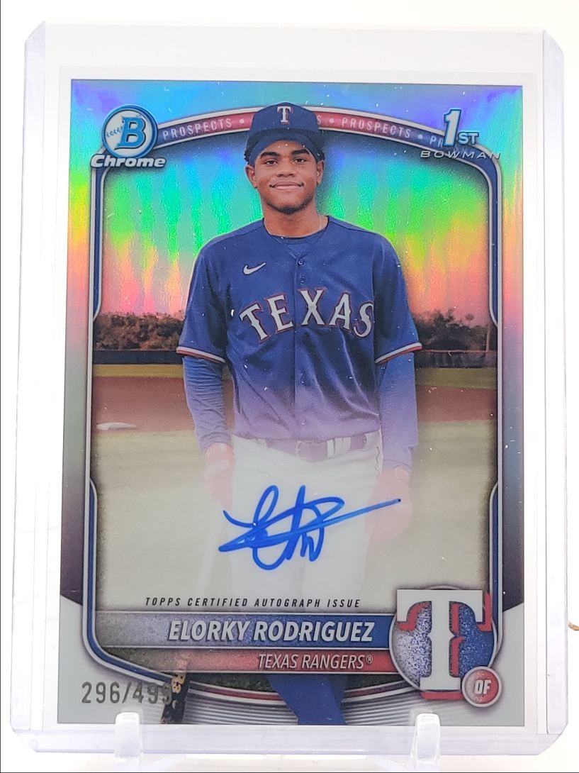 ELORKY RODRIGUEZ 2025 BOWMAN CHROME 1ST REFRACTOR AUTO /499 Q3967