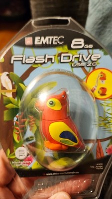 EMTEC 8GB USB 2.0 Flash Drive-  Animal series-  the jungleparrot