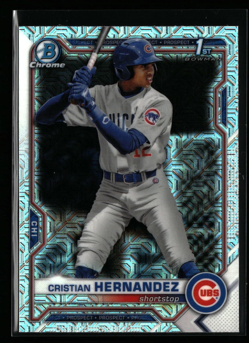 Cristian Hernandez 2021 Bowman Chrome #BCP-171 Prospects Mojo Refractor Cubs
