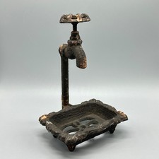 Cast Iron Decorative Rustic 8.5" Soap Dish Rustic Eclectic Boho Unique