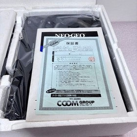 SNK Neo Geo NEO-0 AES Console Complete Set Black Tested Used With Box & Manual