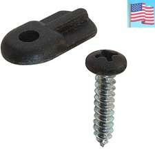 Flush Screen Clips with Screws, Plastic, Black 12 Pack...
