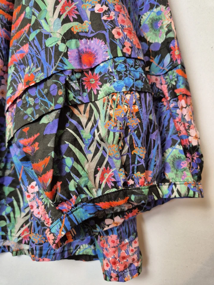 Camisa Liberty of London 'Tresco' Tana Lawn Estampado Floral Tela Algodón Talla 18 Foto 3 de 4