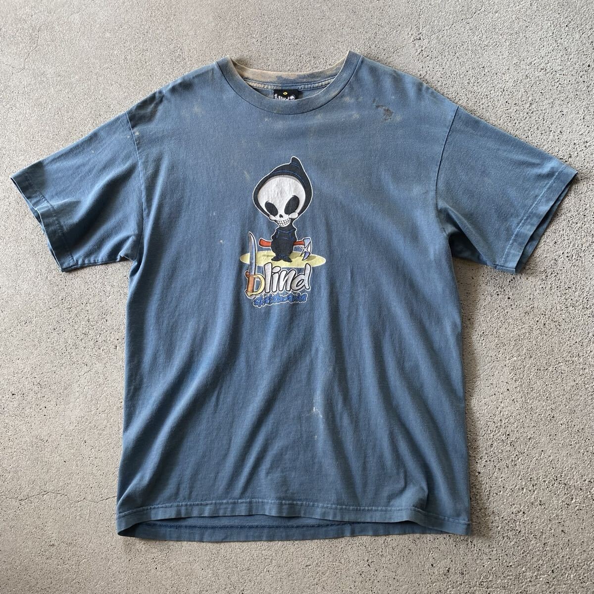 90S Blind Skateboards Tee T-Shirt Old Clothes Made In Usa Oldskate 