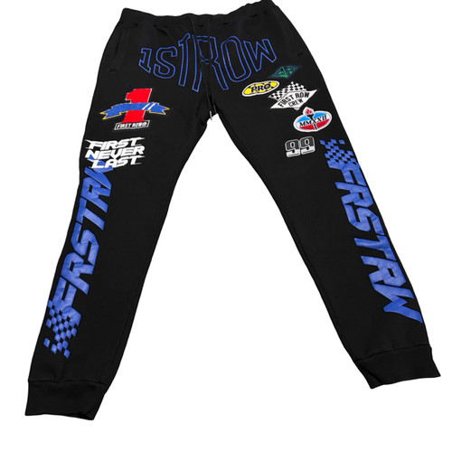 First Row Racing Wide Leg Flare Sweats Logo Graphic Sweatpants XXL