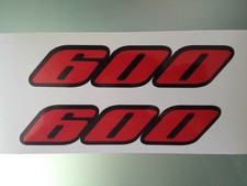 TP GSXR "600" Fairing Decals / Stickers Old logo design 