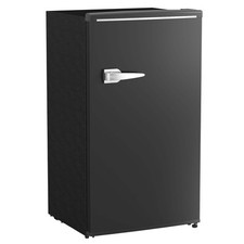 Under Counter Fridge, 85L Small Retro Refrigerator with Chiller Box, Adjustable