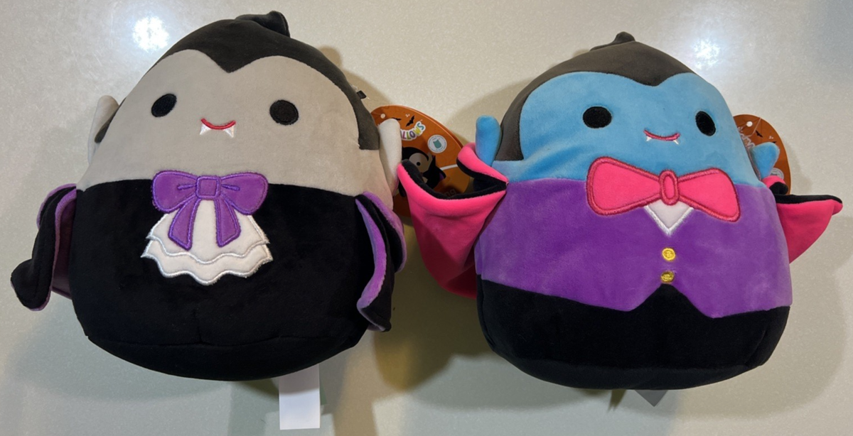 NEW 2025 Squishmallows Halloween WOLFGANG & VANDA Vampire Dracula