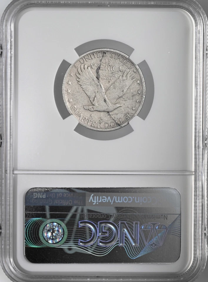 1927-S 25C STANDING LIBERTY QUARTER NGC FINE DETAILS "CLEANED" #8405238-002 - Image 4 of 4