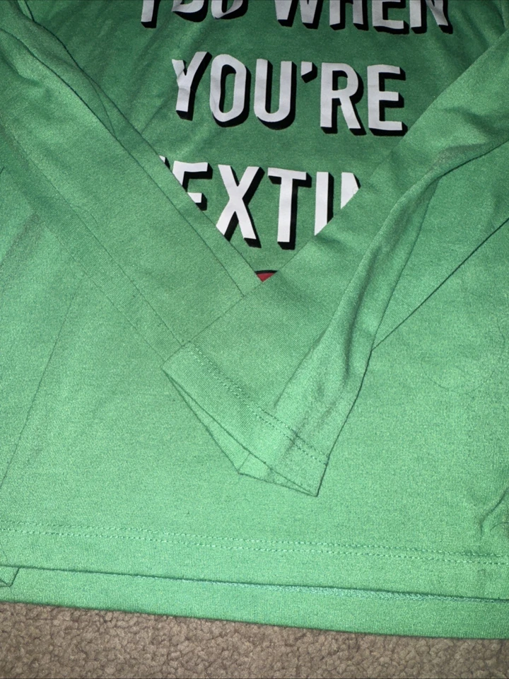 Justice Christmas pajamas he sees you when you’re texting size 12 - Image 3 of 4