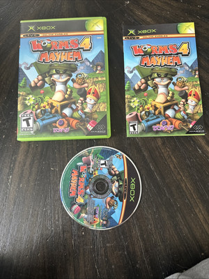 XBOX Game Worms 4 Mayhem COB Complete In Box 