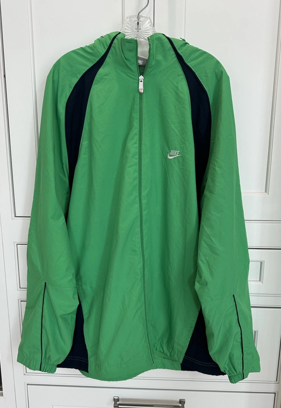 Nike Sportswear Y2K Windbreaker Jacket Men’s 2XL Green Blue
