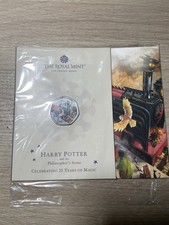 2022 Royal Mint Harry Potter Hogwarts Express 25 Years Uncirculated 50p Coin
