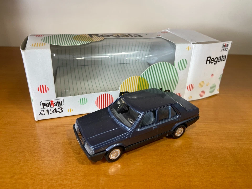 Polistil 1:43 Fiat Regata berlina 1983 - Promozionale BLU METALIZZ Made in Italy - Immagine 2 di 4