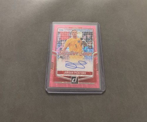 2024-25 Panini Donruss Jordan Pickford Signature Series Pink Velocity #SS - JP - Picture 1 of 2