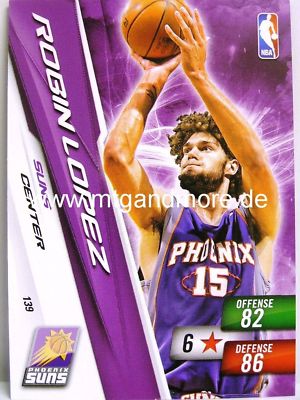 NBA Adrenalyn XL 2011 - Robin Lopez #139 - Phoenix