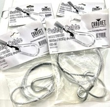 Chauvet CH-05 31" Lot of 4 - Safety Clamp Lighting Wires - Brand New