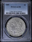 1889-P $1 Morgan Silver Dollar PCGS AU 58
