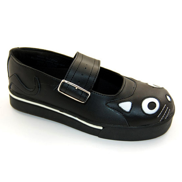 T.U.K. A6467L Tuk Round Toe Kitty Sneaker Mary Jane Black