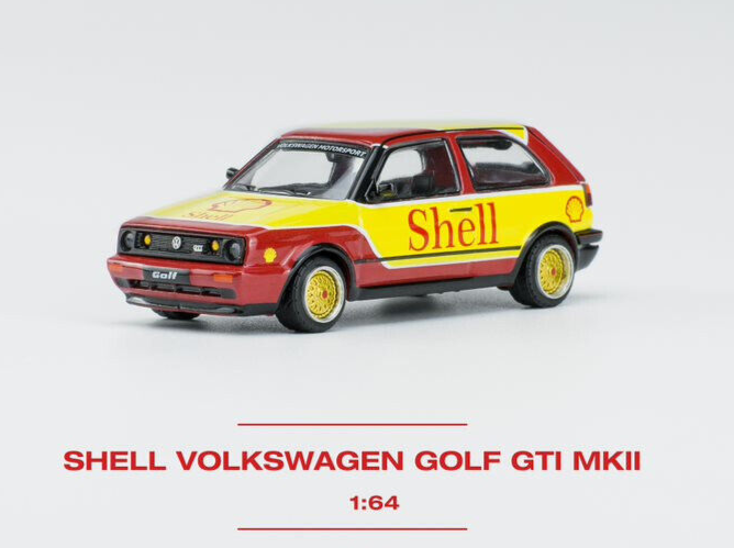 Pop Race Volkswagen Golf GTI MKII - Shell 1:64 Scale Diecast Car