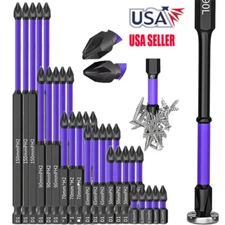 5SET High-Magnetic Screwdriver Drill Bit,Strong Magnetic Durability Drill Bit US