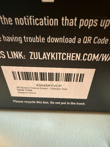 Zulay Rotierende Reibe 5 Klingen Zerkleinerer Manuelle Handkurbel Käsereibe NEU IM KARTON - Bild 5 von 6