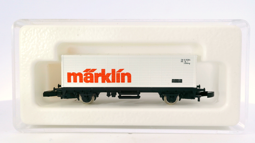 Märklín Mini-Club 8617 DB Märklín Container Car Box Car Rail Train Car Z Marklin - Picture 6 of 10