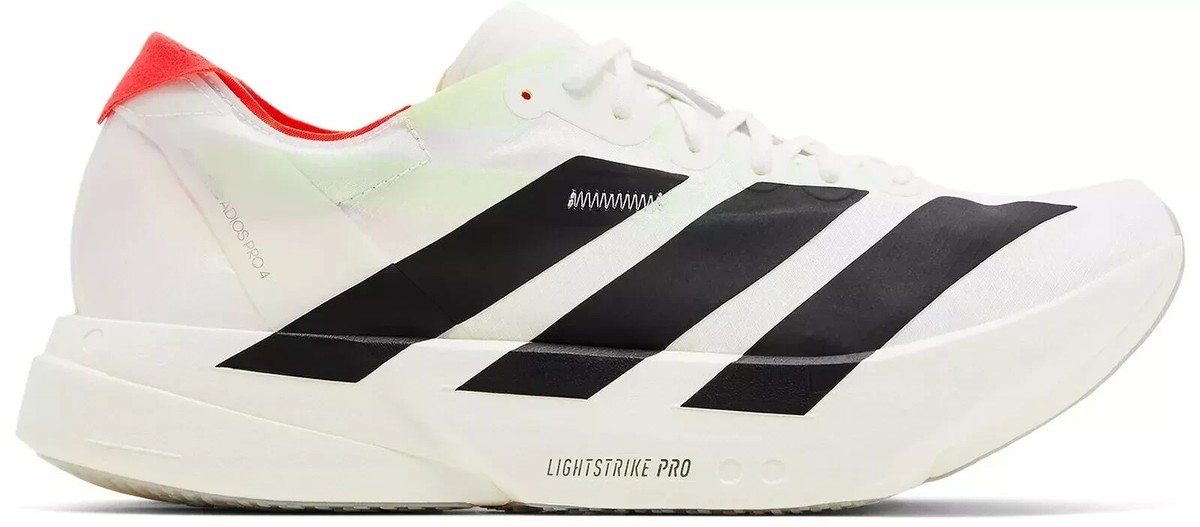 adidas Adizero Adios Pro 4 White Black Silver Metallic JR1094